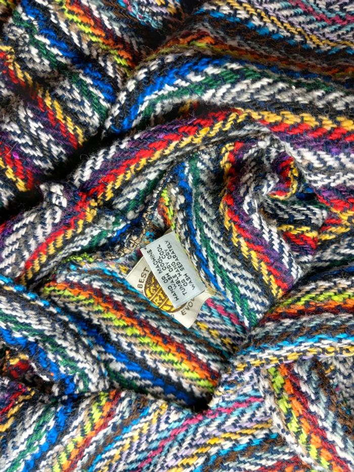 Poncho multicolore earth ragz M en tres bon état - photo numéro 4