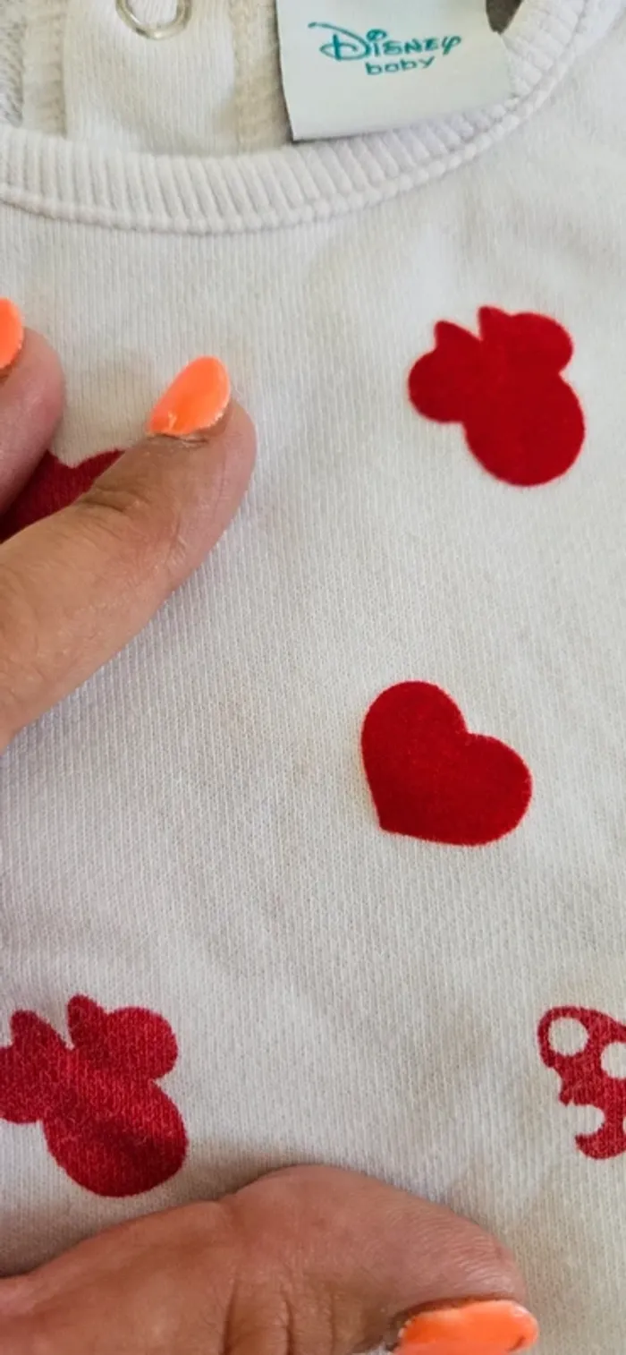 Lot de 2 pull chaud 18 mois fille coeur - photo numéro 4