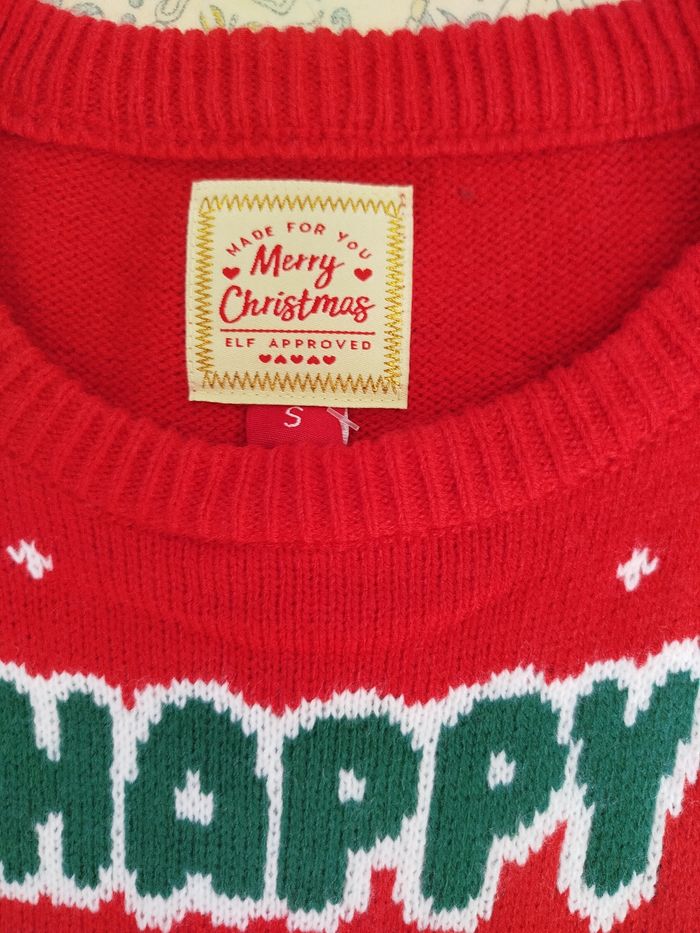 Pull de Noël femme Taille : S rouge - photo numéro 3