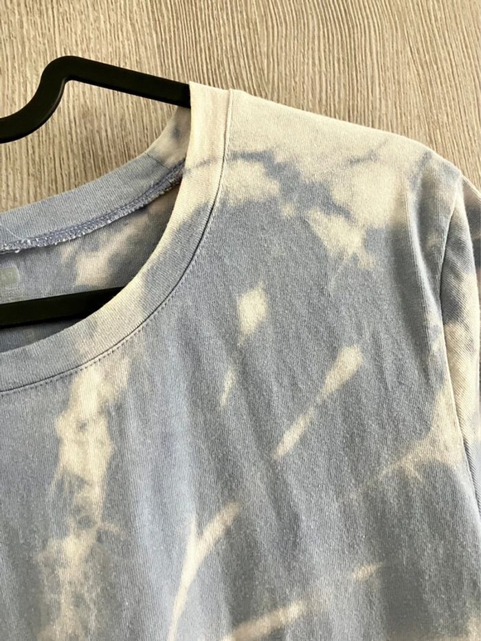 Tee-shirt psychédélique upcycling tie and dye manches courtes - photo numéro 4