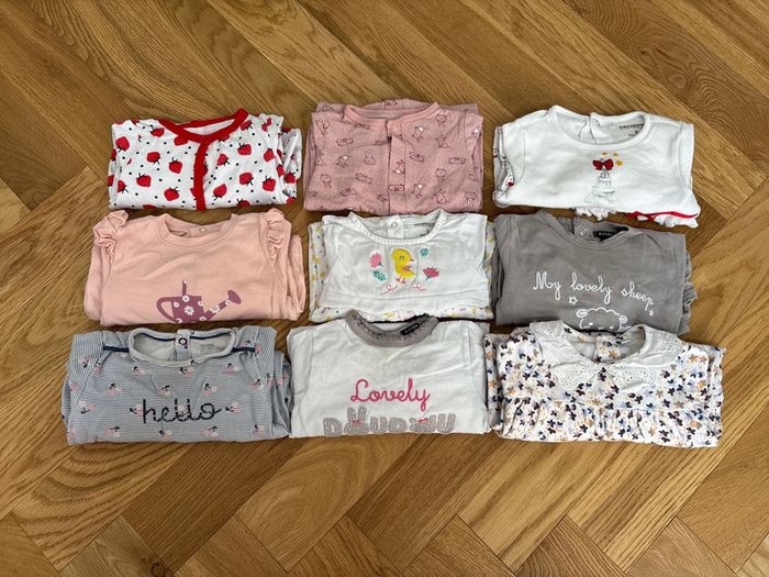 Lot de 9 pyjamas coton