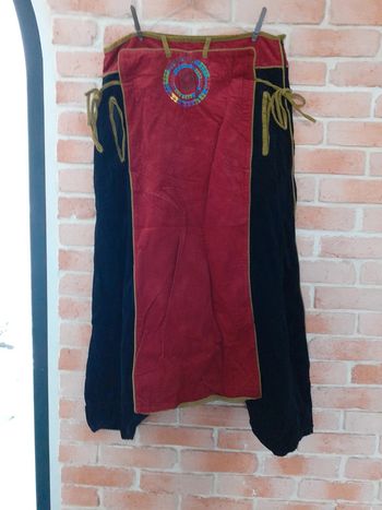 Sarouel en velours noir et rouge - T. XL
