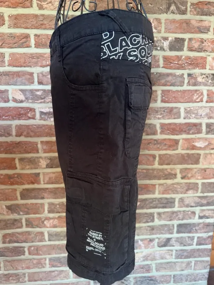 Short noir cargo homme Black Squad Taille S / 36 - photo numéro 4