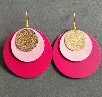 Boucles d'oreilles en cuir