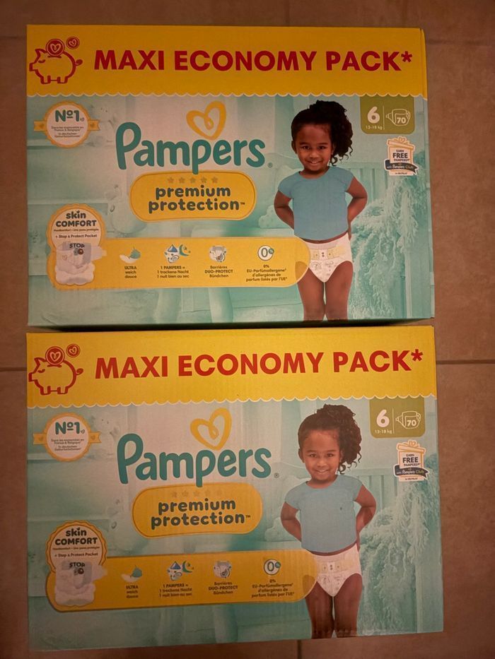 Couches Pampers Premium Protection Taille 6 Neuf