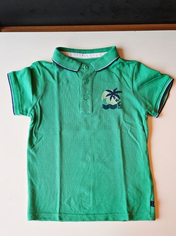 Polo vert Okaïdi 5 ans 
