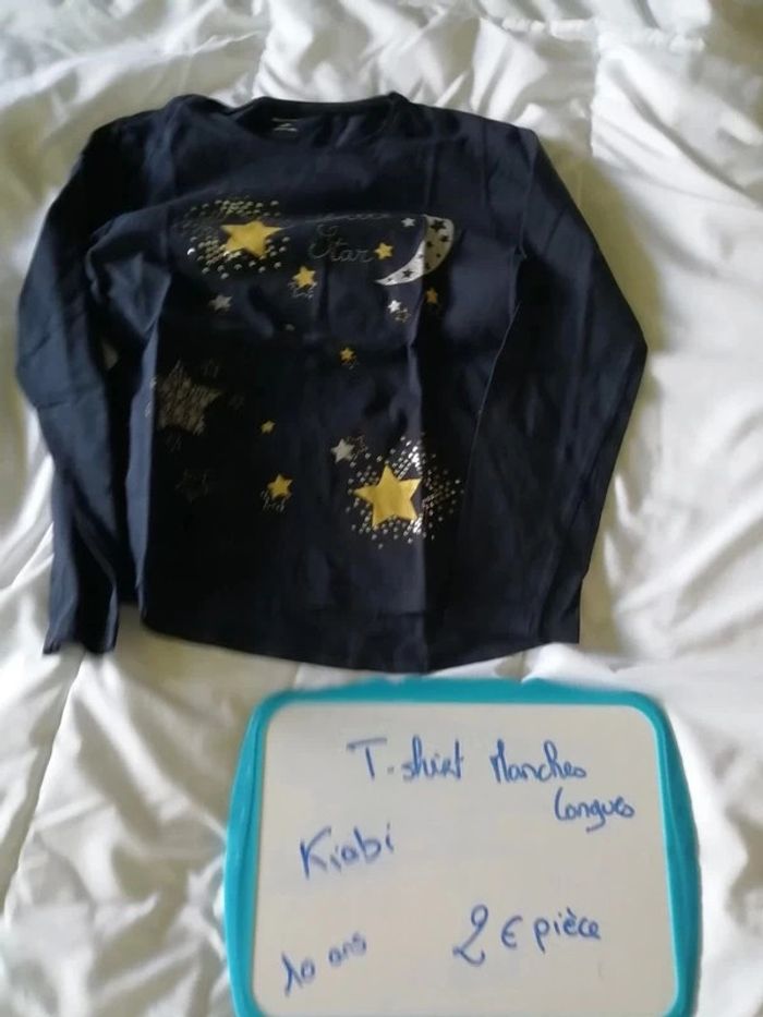 T shirt gris manches longues