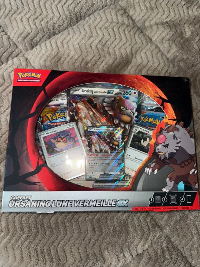 Coffret Pokémon Ursaking Lune Vermeille EX – Ultra Rare & Collector - photo numéro 4