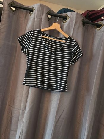 Tee shirt marinière femme taille M