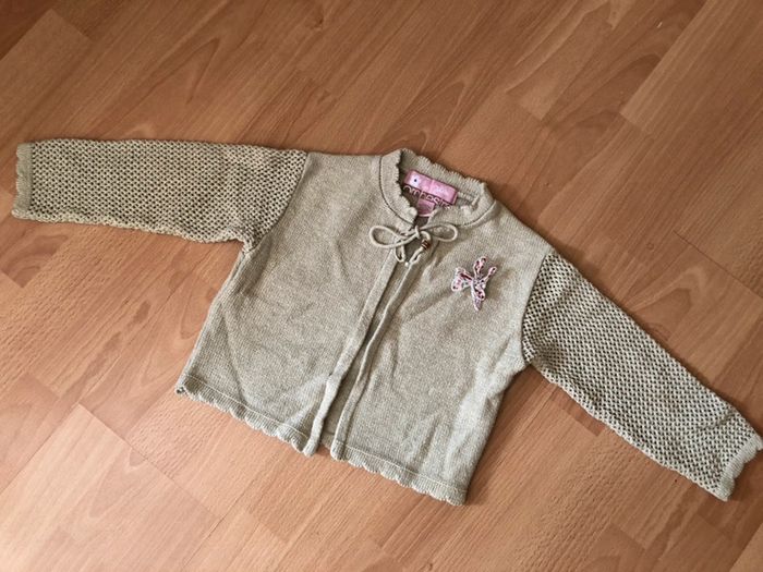 Beau gilet ML beige Orchestra T. 4 ans fille TBE