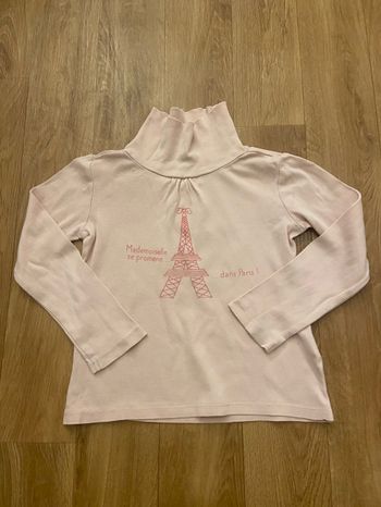 T-shirt rose fille 4/5 ans