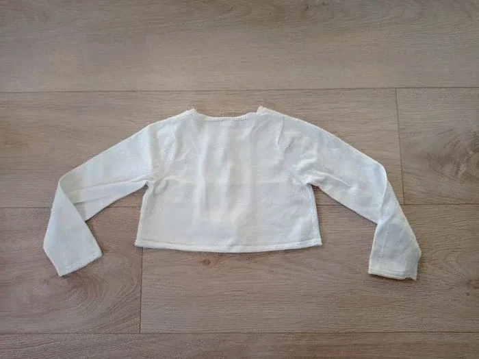 Gilet court blanc fille Orchestra 3 ans - photo numéro 2