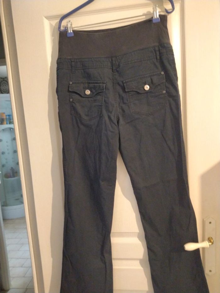 Pantalon de grossesse en toile noir. Taille 38 - photo numéro 4