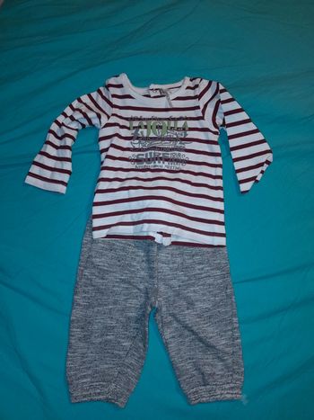 Orchestra ensemble gris bordeaux taille 6 mois