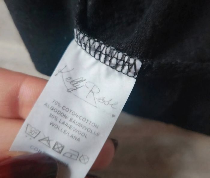 Haut noir avec nœuds dos – Taille M – Kelly Rose – Bon état - photo numéro 7