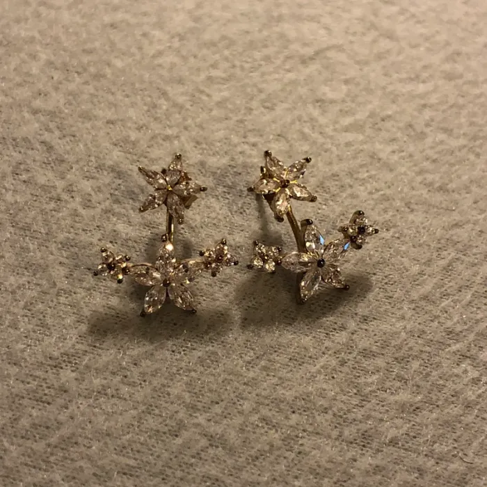 Boucles d’oreilles dorée étoiles