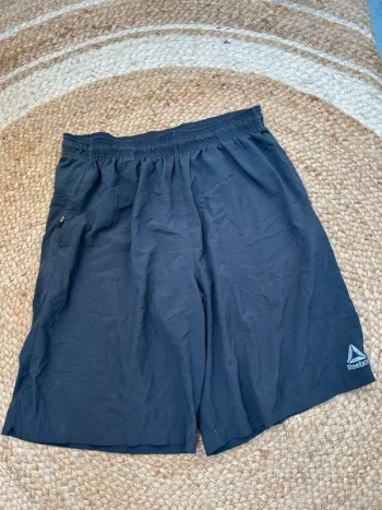 Short Homme Reebok Noir | Taille XL | Très Bon État | Sport Training Casual | R47