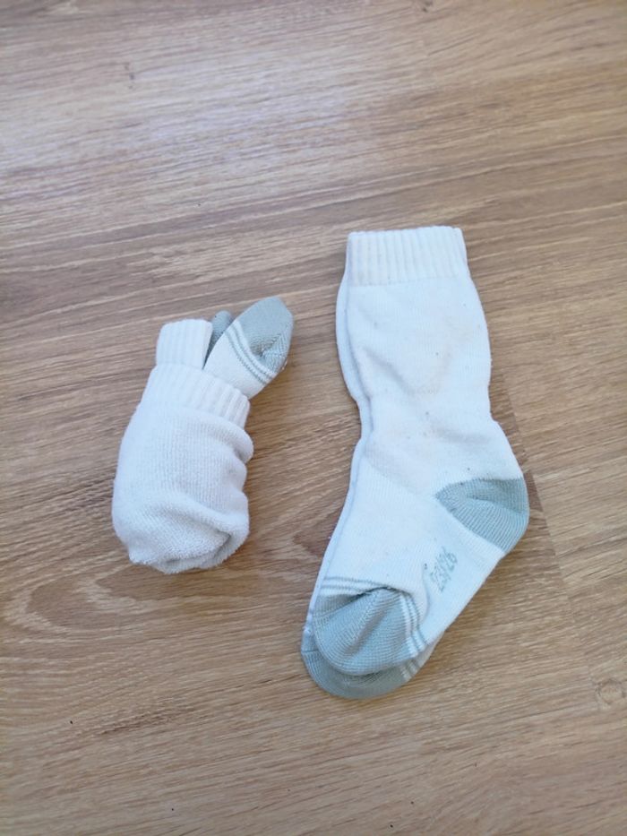 Chaussettes de ski blanches 23-26