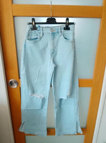 Pantalon Jean wide leg - Fille 10 ans