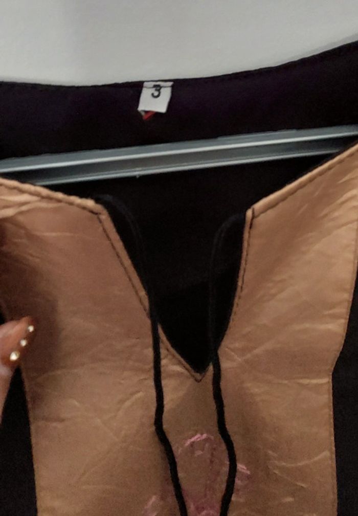 Djellaba Femme Caftan taille 3 noire - photo numéro 5