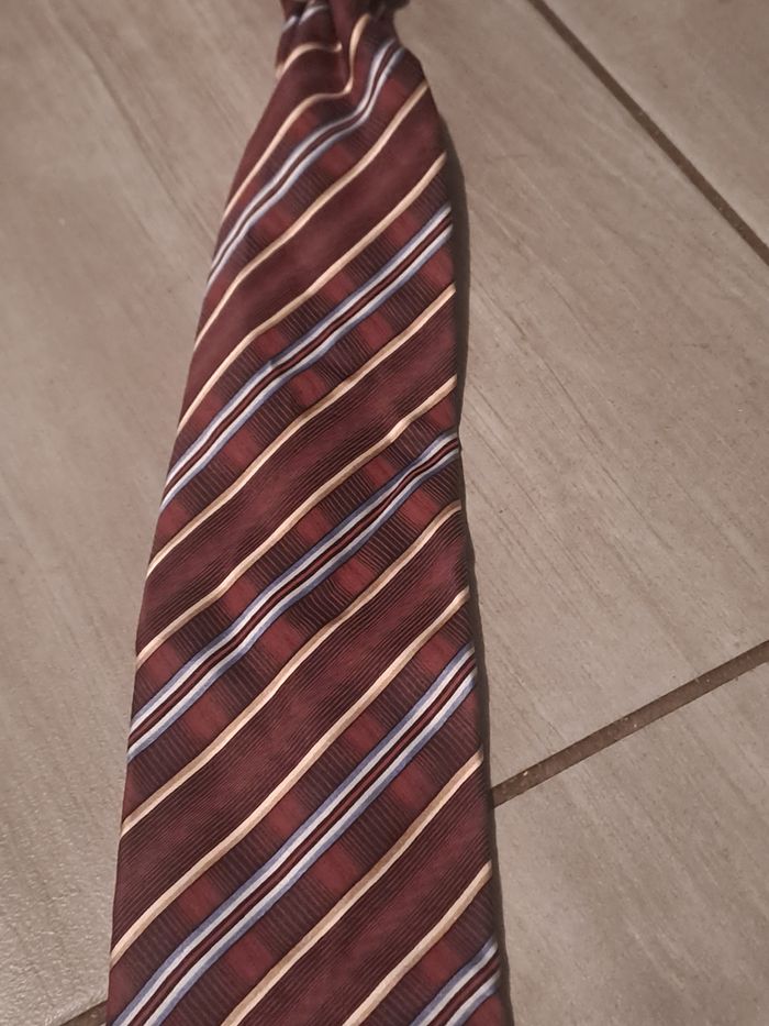 Cravate Bordeaux vintage Frangi - photo numéro 3