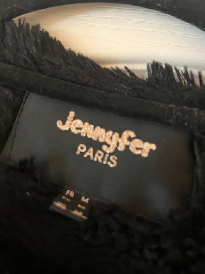 veste manteaux en fausse fourrure duveteuse noir femme 38 (M) - photo numéro 5