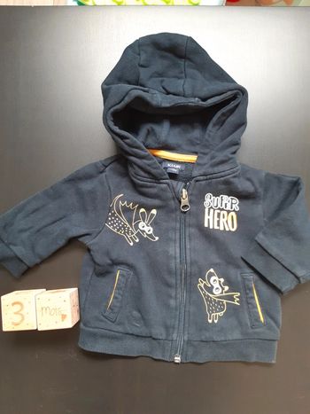 Gilet à capuche 3 mois kiabi
