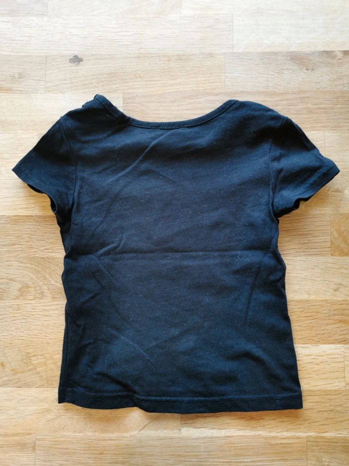 Lot 2 t shirts fille Absorba blanc/noir 100% coton - photo numéro 13