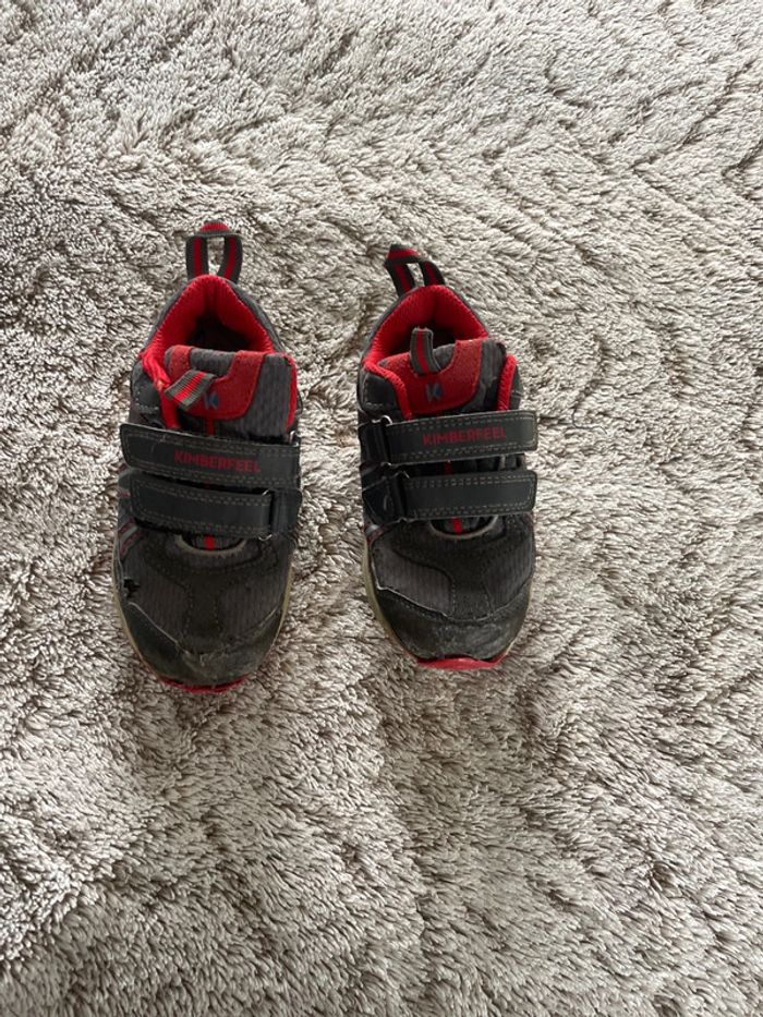 Chaussure basket multi-activités enfant avec velcro - Kimberfeel Pilat - Anthracite