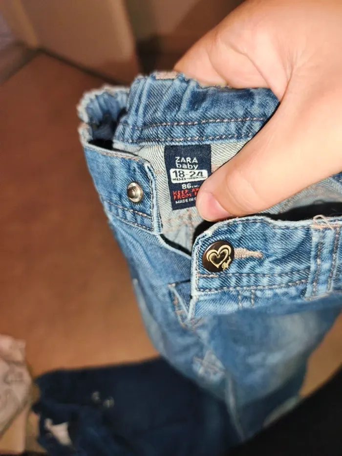 Jeans fille marque diverses taille 23 et 18-24 mois - photo numéro 5