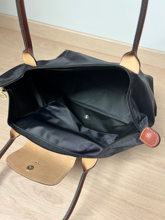 Longchamp Le Pliage – Taille L – Noir et Marron - photo numéro 7