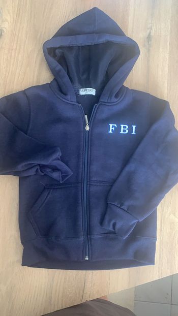 Veste à capuche FBI 4 ans