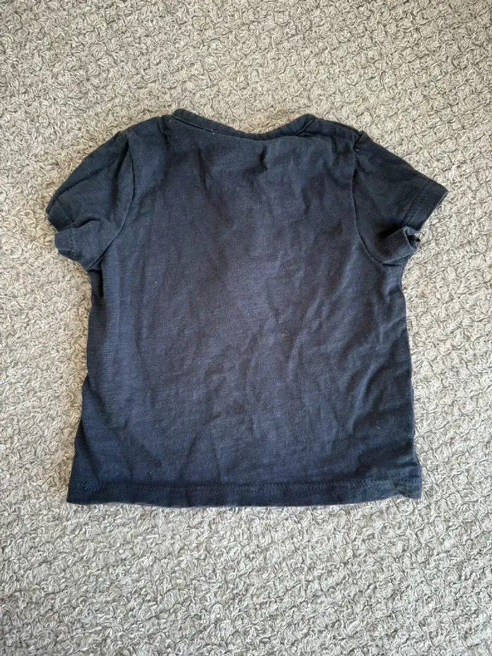 T-shirt manche courte bleu marine Kiabi (3mois) - photo numéro 2