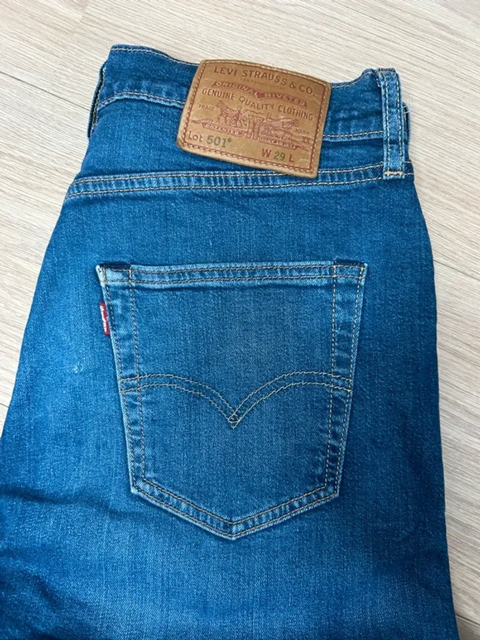 Short Levi’s 501 – W29 – denim bleu – coupe iconique - photo numéro 12
