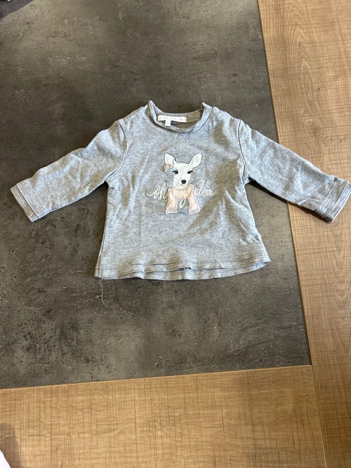 T-shirt manches longues bébé taille 1 mois