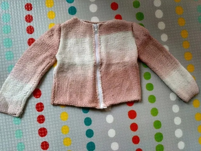 Lot de 2 gilets zippés fait main - photo numéro 3
