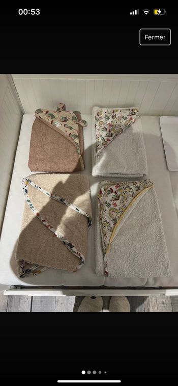 Lot de 4 sorties de bain