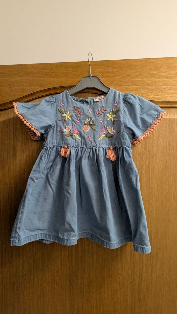 Robe manches courtes 24 mois