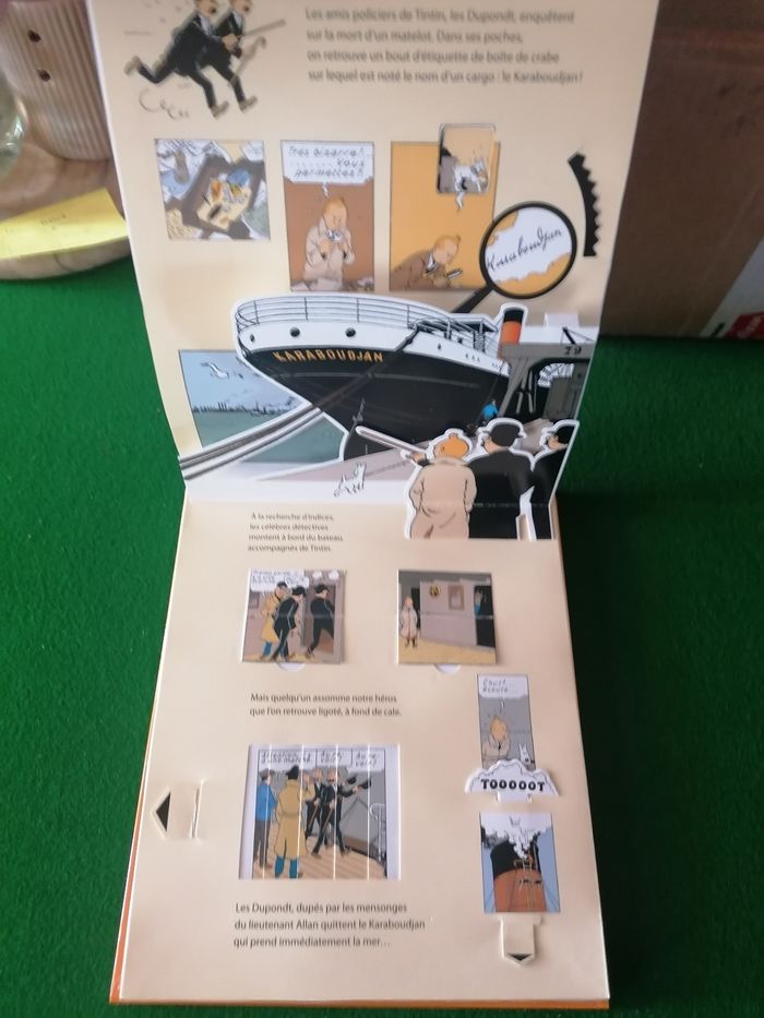 Tintin Livre Pop up Le crabe aux pinces d'or - photo numéro 3