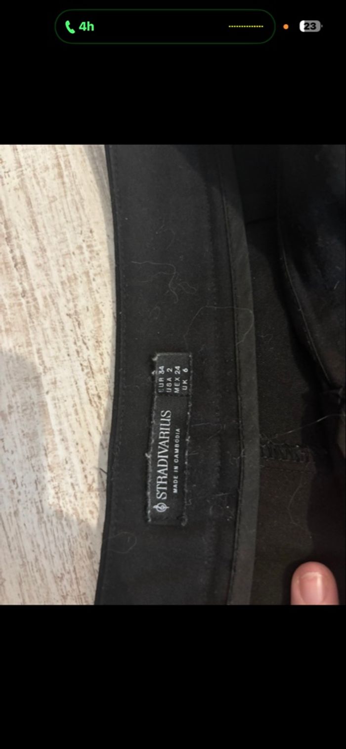 pantalon stradivarius noir - photo numéro 2