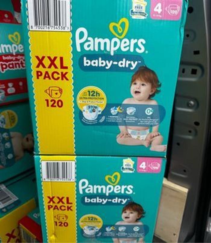 Pampers Baby dry Taille 4 pack xxl