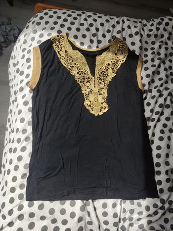 Top noir et or