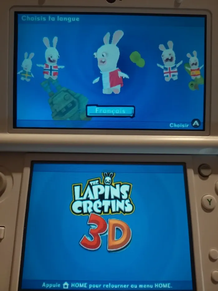 Lot de 3 Jeux Nintendo 3DS en loose: Pikmin, les lapins crétins 3D et FIfa 12 - photo numéro 2
