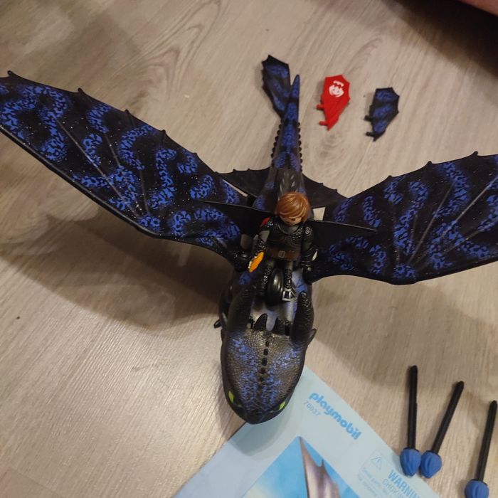 Playmobil 70037 krokmou et Harold avec bébé dragon COMPLET - photo numéro 2