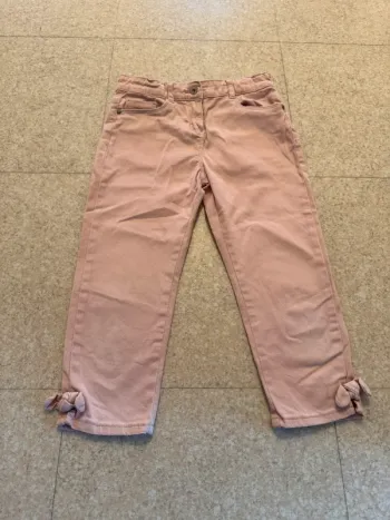Pantalon court rose poudré fille