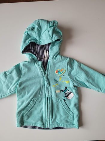 Gilet zippé 6 mois