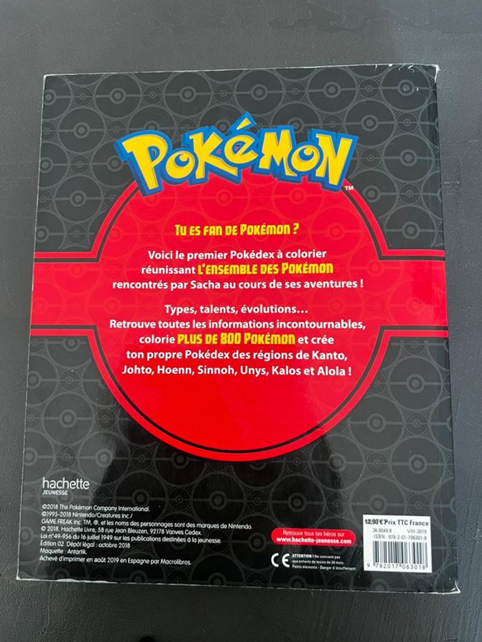 Pokémon - Pokédex de Kanto à Alola à colorier - photo numéro 2