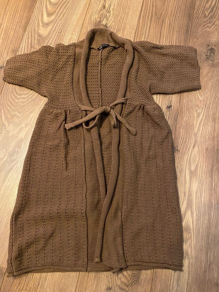 Gilet en maille brun taupe 3suisses collection T34/36