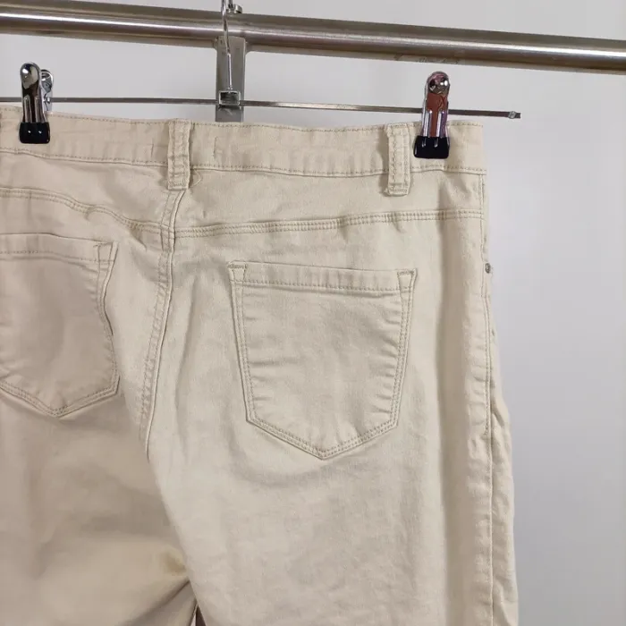 Jean skinny beige Nina Carter taille XXL – coupe ajustée stretch A1044 - photo numéro 8
