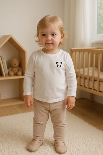 T-shirt blanc panda Orchestra
